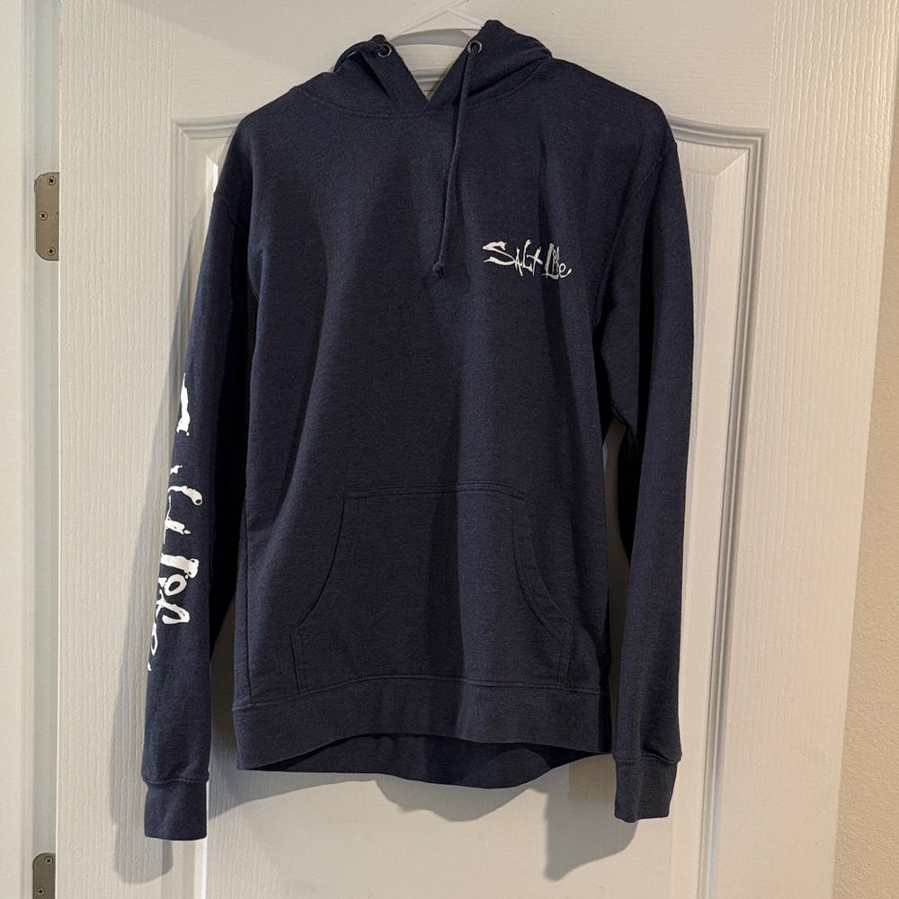 Navy Blue Hoodie Medium Young Men’s Salt Life Hoodie - Picture 1 of 13